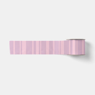 Paars & Roze Lijn Patroon Satijnen Lint