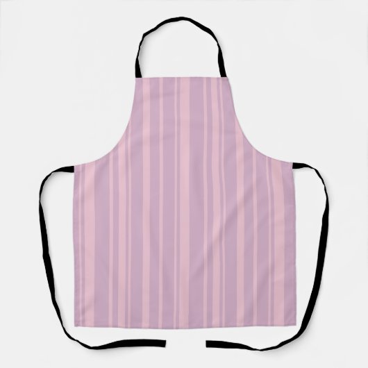 Paars & Roze Lijn Patroon Schort (Voorkant)