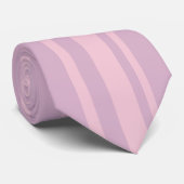 Paars & Roze Lijn Patroon Stropdas (Opgerold)