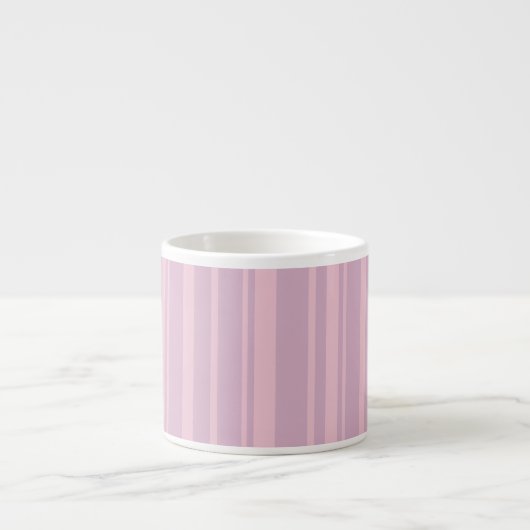Paars & Roze Lijnpatroon Espresso Kop (Voorkant)