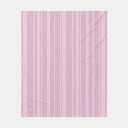 Paars & Roze Lijnpatroon Fleece Deken (Voorkant)