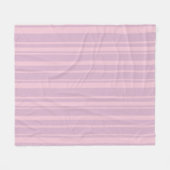 Paars & Roze Lijnpatroon Fleece Deken (Voorkant (Horizontaal))