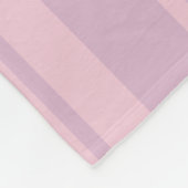 Paars & Roze Lijnpatroon Fleece Deken (Hoek)