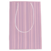 Paars & Roze Lijnpatroon Medium Cadeauzakje (Voorkant)