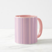 Paars & Roze Lijnpatroon Mok (Voorkant rechts)