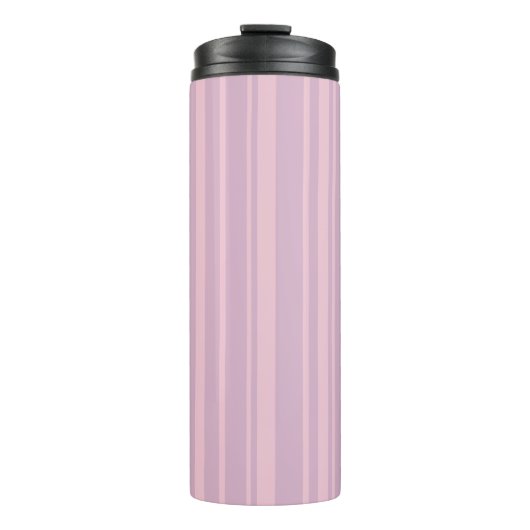 Paars & Roze Lijnpatroon Thermosbeker (Voorkant)