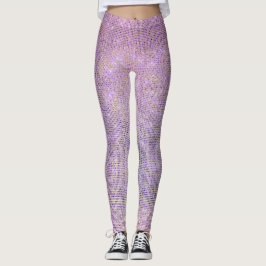 Paars roze Lila Grill Sparkly Sequin Diamond Leggings
