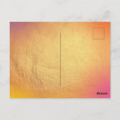 Paars Roze Minimalistische Eenvoudige Moderne Moed Briefkaart (Achterkant)