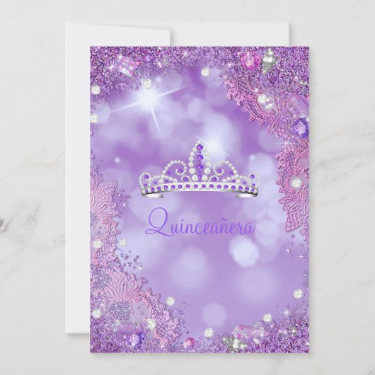 Paars-roze Ocean Sky Birthday Partij Kaart (Achterkant)