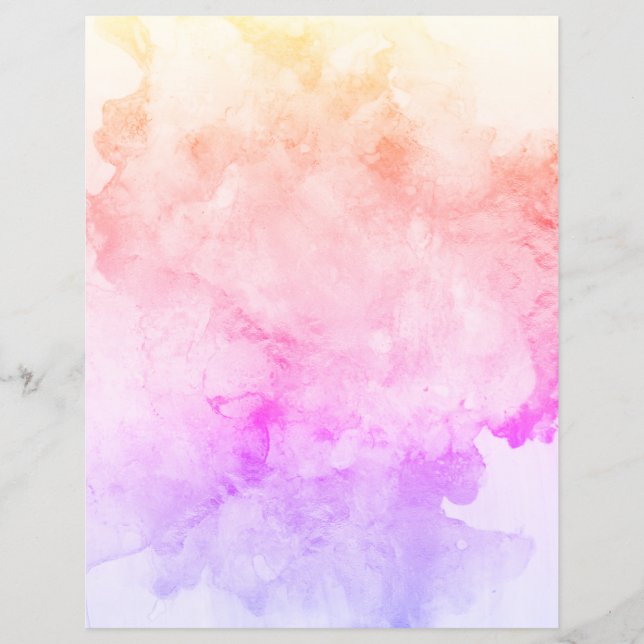 Paars roze Oranje goudgranietpapier (Voorkant)