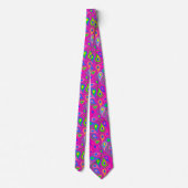 paars roze paisley - groovy patroon stropdas (Achterkant)