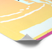 Paars roze Poster met hoge prioriteit (Hoek)