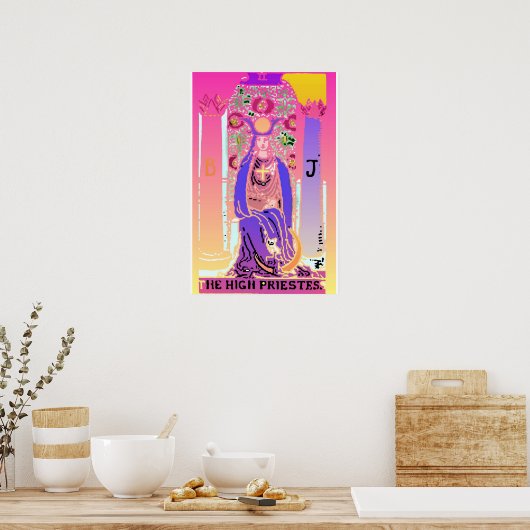Paars roze Poster met hoge prioriteit (Keuken)