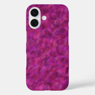 Paars Roze Rood Abstract Naadloos Patroon iPhone 16 Hoesje