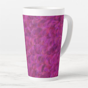 Paars Roze Rood Abstract Naadloos Patroon Latte Mok