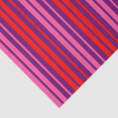 Paars Roze Rood Verticaal Strepen Design   Tissuepapier (Detail)