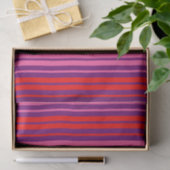 Paars Roze Rood Verticaal Strepen Design   Tissuepapier (Geschenk)