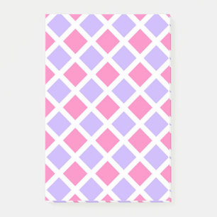 Paars Roze Rut Diamant Patroon Post-it® Notes