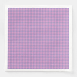 Paars Roze Schaakbord Patroon Servet