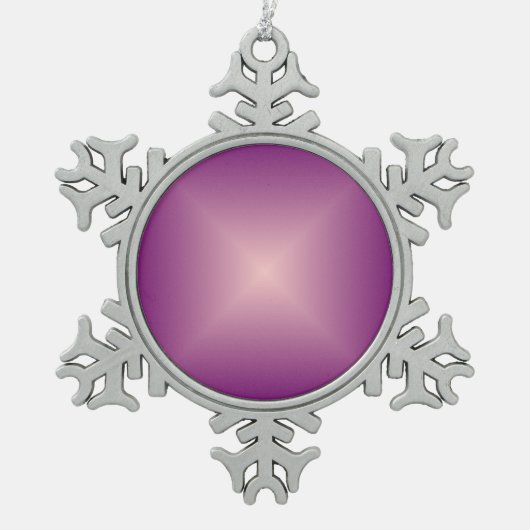  Paars roze>Snowflake Ornament (Voorkant)