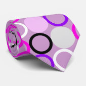 Paars Roze Stropdas van de Dot Ring (Opgerold)