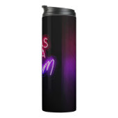 Paars-roze tekstkunst Het was allemaal een droomte Thermosbeker (Geroteerd rechts)