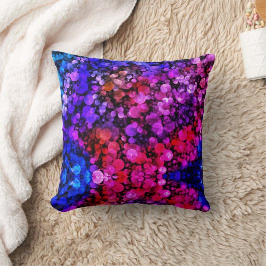 Paars roze tiny Bubbles Sierkussen (Deken)