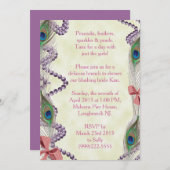 Paars/Roze uitnodiging tot inschrijving (Voorkant / Achterkant)