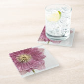 Paars roze ventilator Onderzetter van glas Glazen Onderzetter (Schuin)