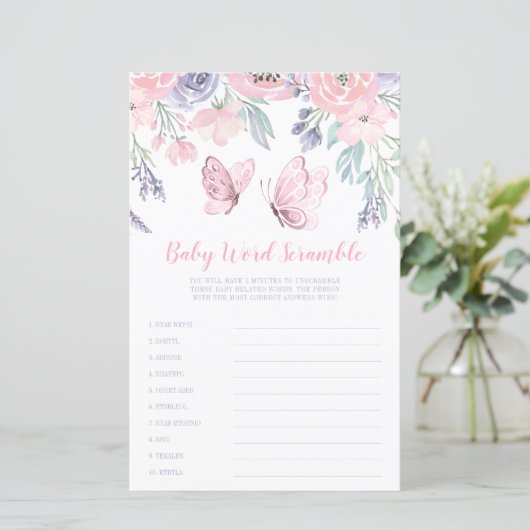 Paars roze vlindervlinder Wakkerspel (Staand voorkant)