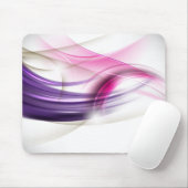 Paars-roze Waves Mousepad Muismat (Met muis)