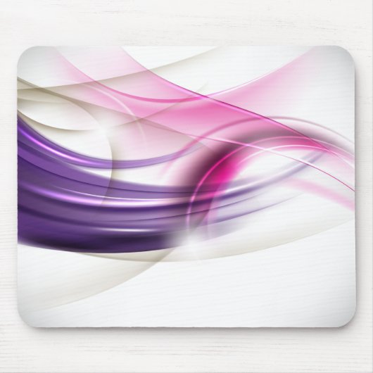 Paars-roze Waves Mousepad Muismat (Voorkant)
