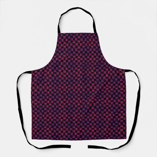 Paars Roze Weefpatroon Schort (Voorkant)