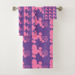 Paars Roze Wiektehanddoekset Bad Handdoek