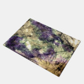 Paars roze zwarte kleurrijke abstracte grunge deurmat (Schuin)