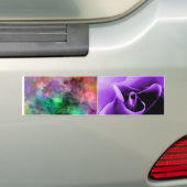 paars rozen huid en pastel stropdas-kleurige huid bumpersticker (Op auto)