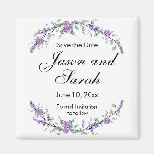 Paars rozen magnet (Voorkant)