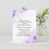 Paars rozenroos - repetitie voor een diner uit vr4 kaart (Staand voorkant)