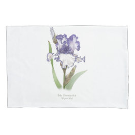Paars Ruffled Iris Kussensloop