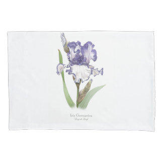 Paars Ruffled Iris Kussensloop