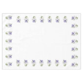 Paars Ruffled Iris Tafelkleed (Voorkant (Horizontaal))