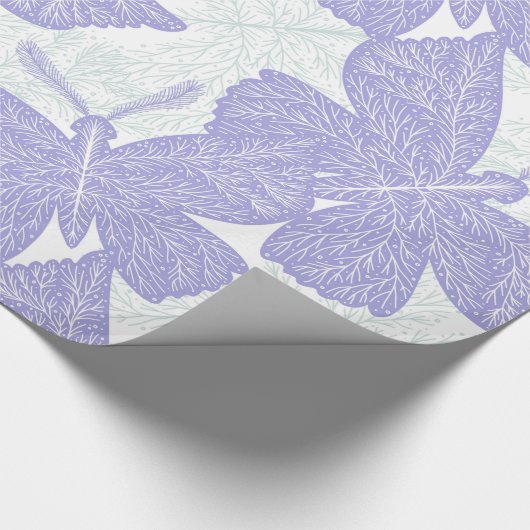 Paars ruitvlinder cadeaupapier (Hoek)