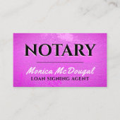 Paars ruw visitekaartje (Voorkant)