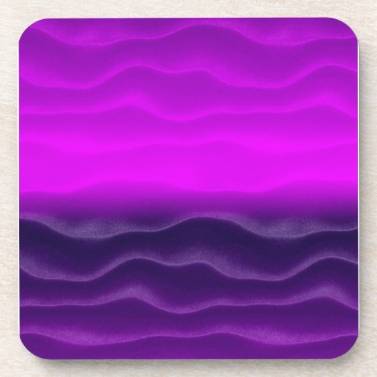 Paars Sand Dunes Abstract Bier Onderzetter (Voorkant)