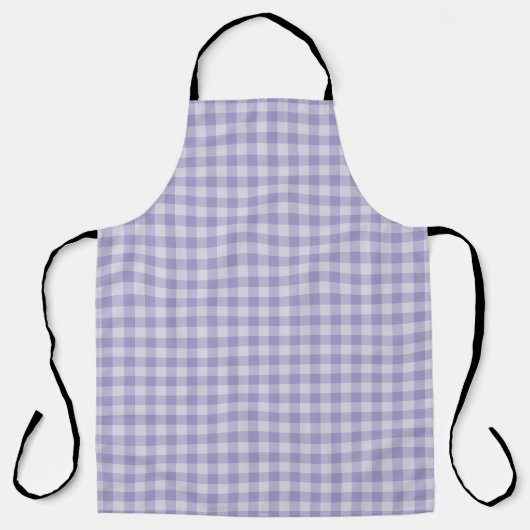 Paars Schaakbord Patroon Schort (Voorkant)