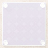 Paars scheepspatroon glazen onderzetter (Achterkant)