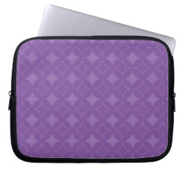 Paars scheepspatroon laptop sleeve