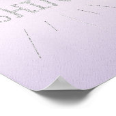 Paars schijn met zilveren glitter-Poster Poster (Hoek)