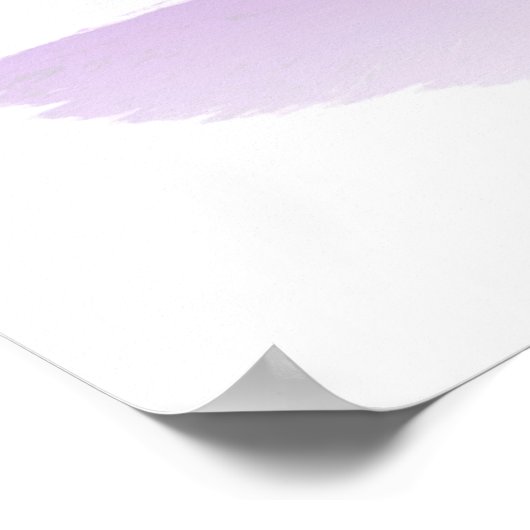 Paars schilderij Apple #2 - Poster (Hoek)