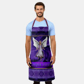 Paars schort (Gedragen)